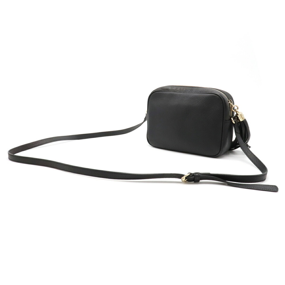 Gucci Black Tassel Bag Small Leather Crossbody Disco Soho